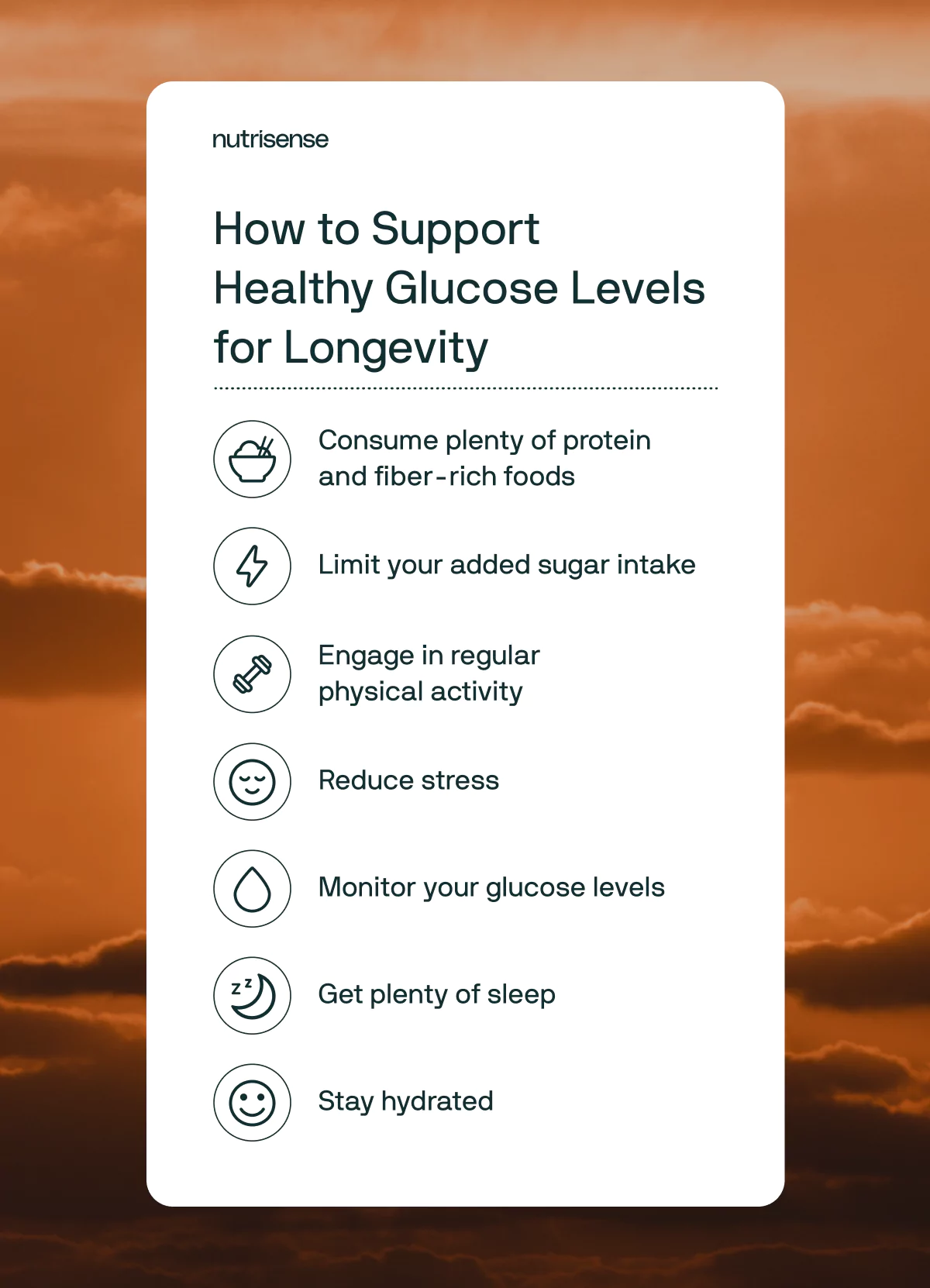 healthy glucose levels for longevity tips